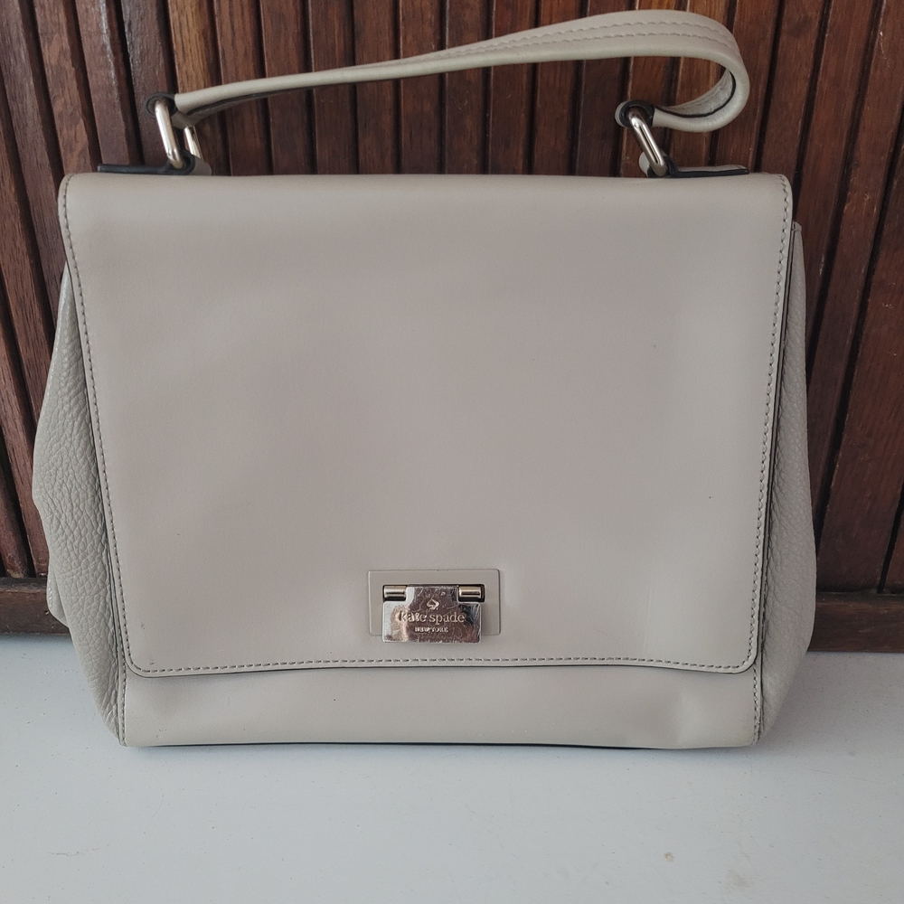 Kate Spade Cream Leather Shoulder Bag